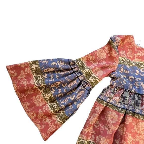 Pippa & Julie bell sleeve bohemian dress size Girls 4 - Picture 5 of 13